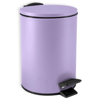 Spirella Nášlapný odpadkový koš Adelar, levandulová matná, 3 l