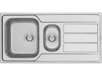 PYRAMIS Nerezový dřez ATHENA 1B 1D hladký, 100 x 50 cm