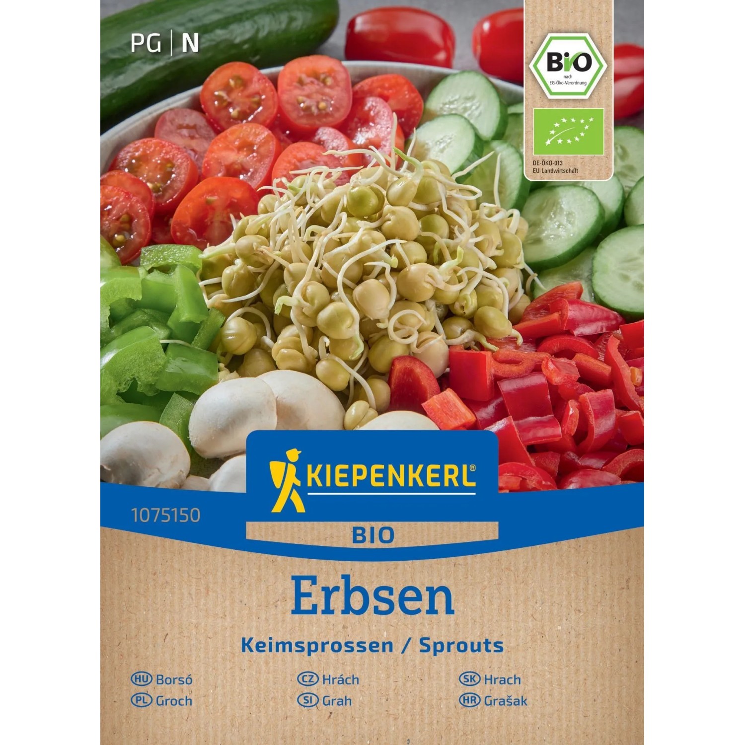 KIEPENKERL BIO Hrách (Pisum sativum) ke klíčení 50 g