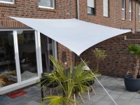 Floracord Obdélníková stínící plachta vodoodpudivá, stříbrošedá, 250 x 300 cm