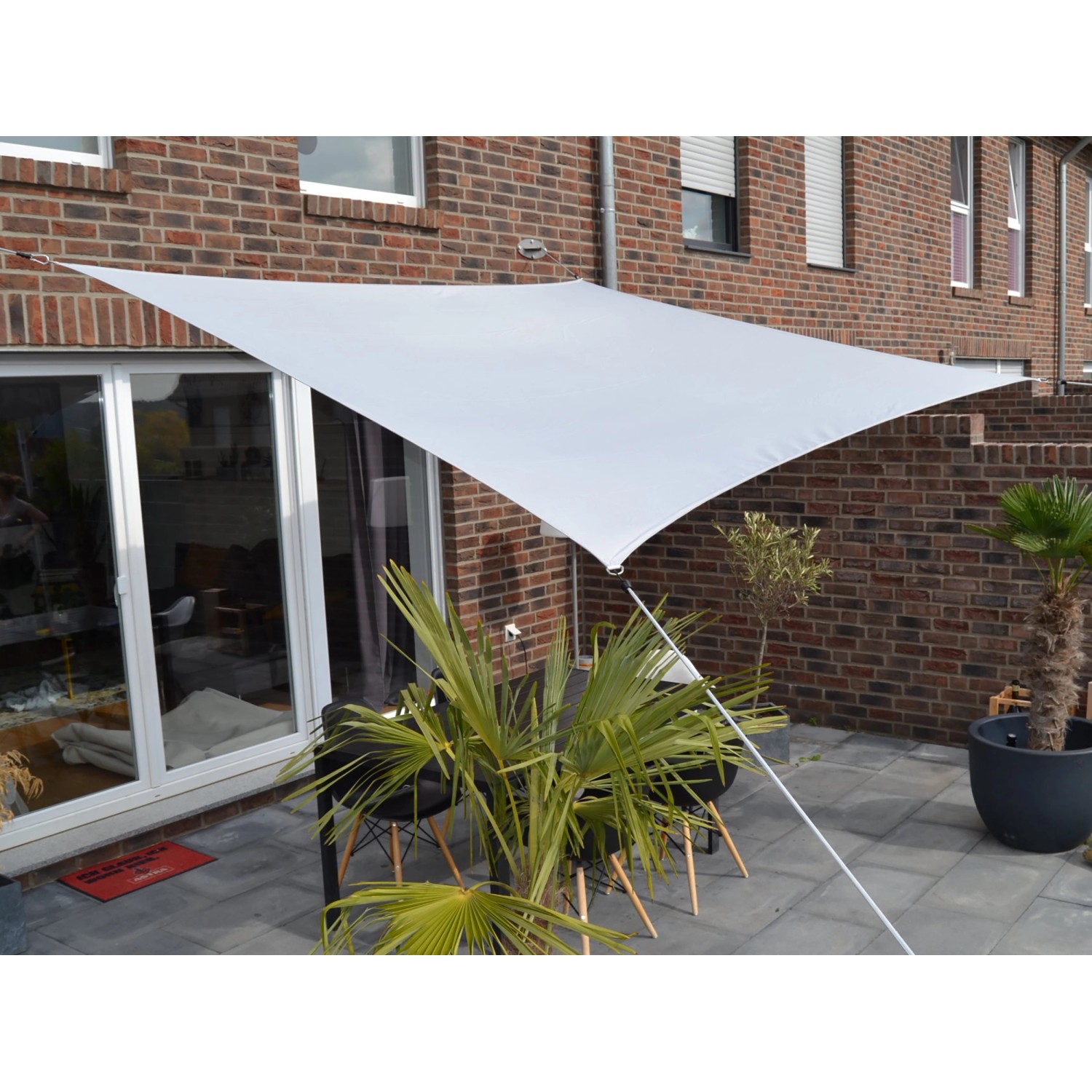 Floracord Obdélníková stínící plachta vodoodpudivá, stříbrošedá, 250 x 300 cm