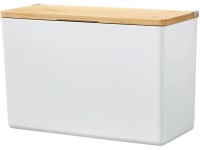 tesa Úložný box Baboo s víkem vel. XL, matná bílá/bambus, 160 x 242 x 102 mm