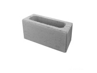 DITON Plotová tvárnice s fazetou H hladká přírodní 38,5 x 19 x 19 cm