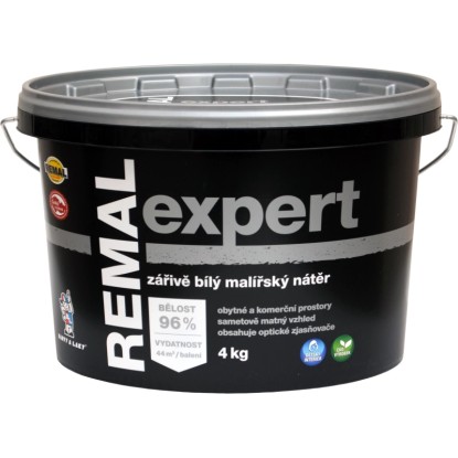REMAL Expert Zářivě bílý malířský nátěr 4 kg