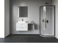 RAVAK Sprchový kout Blix II NBLCP4, černá + transparent, 80 x 80 x 195 cm