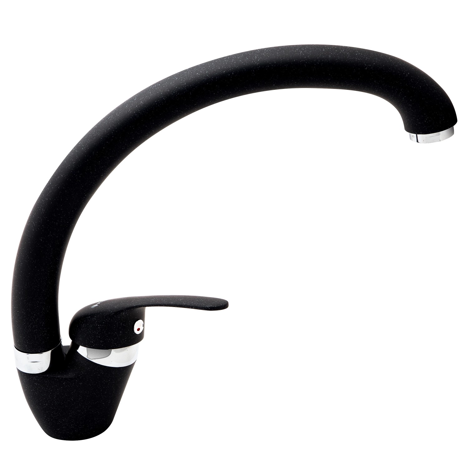 Pyramis Granitová stojánková dřezová baterie Ossia, černá