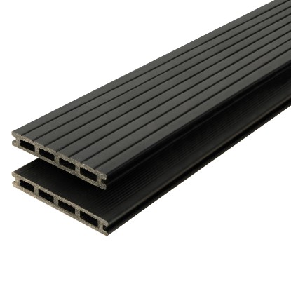 KOVALEX Terasové prkno WPC STRUKTURO plné antracitové 20x145x2500mm