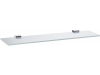 RAV Slezák Skleněná koupelnová polička Nil NLA0900/60, chrom, 600 mm