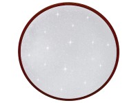 Ecolite Stropní LED svítidlo LENA 24W 1600lm 3000/6500K bílá/tm.dřevo pr. 42 cm
