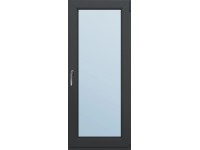Dveře balkónové plastové 4-komorové, 2-sklo, antracit, 2100 x 800 mm, P