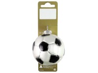 GEROMA Skleněná vánoční ozdoba fotbalový míč 6,5 cm, 1 ks GEROMA Skleněná vánoční ozdoba fotbalový míč 6,5 cm, 1 ks
