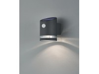 Trio Venkovní nástěnné LED svítidlo Salta se solárním modulem antracitové