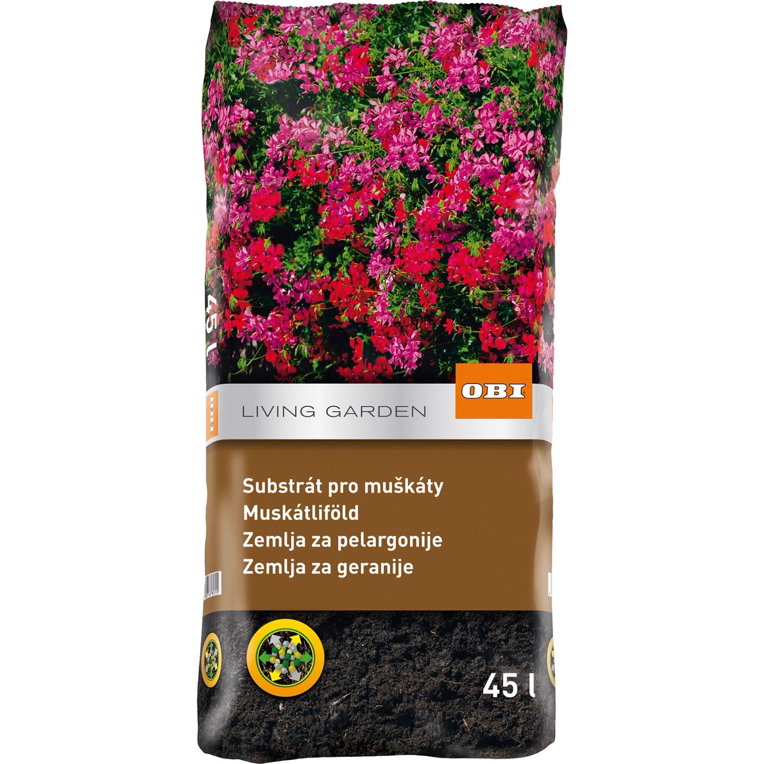 OBI Substrát pro muškáty 45 l