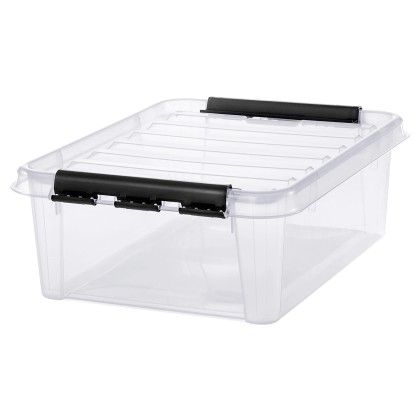 SmartStore Skladovací box Classic s víkem, transparentní, 39 x 50 x 18 cm, 20 l