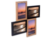Koopman Sada fotorámečků, hnědá/černá, 2x 10x15 cm + 2x 10x10 cm