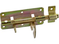 Skříňová zástrčka, žlutě pozinkovaná, 100 mm x 48 mm