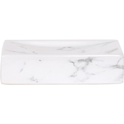 Mýdlenka Toscana, keramická, bílá