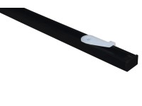 Gardinia Sada záclonových kolejniček Lucy 1drážková, černá matná, hliník, 160 cm Gardinia Sada záclonových kolejniček Lucy 1drážková, černá matná, hliník, 160 cm