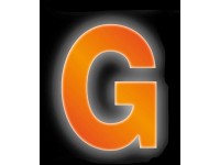Conacord Reflexní domovní písmeno G, oranžové, 8 cm