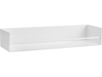 Kovový regál Kenn bílý matný, 7 x 40 x 12 cm