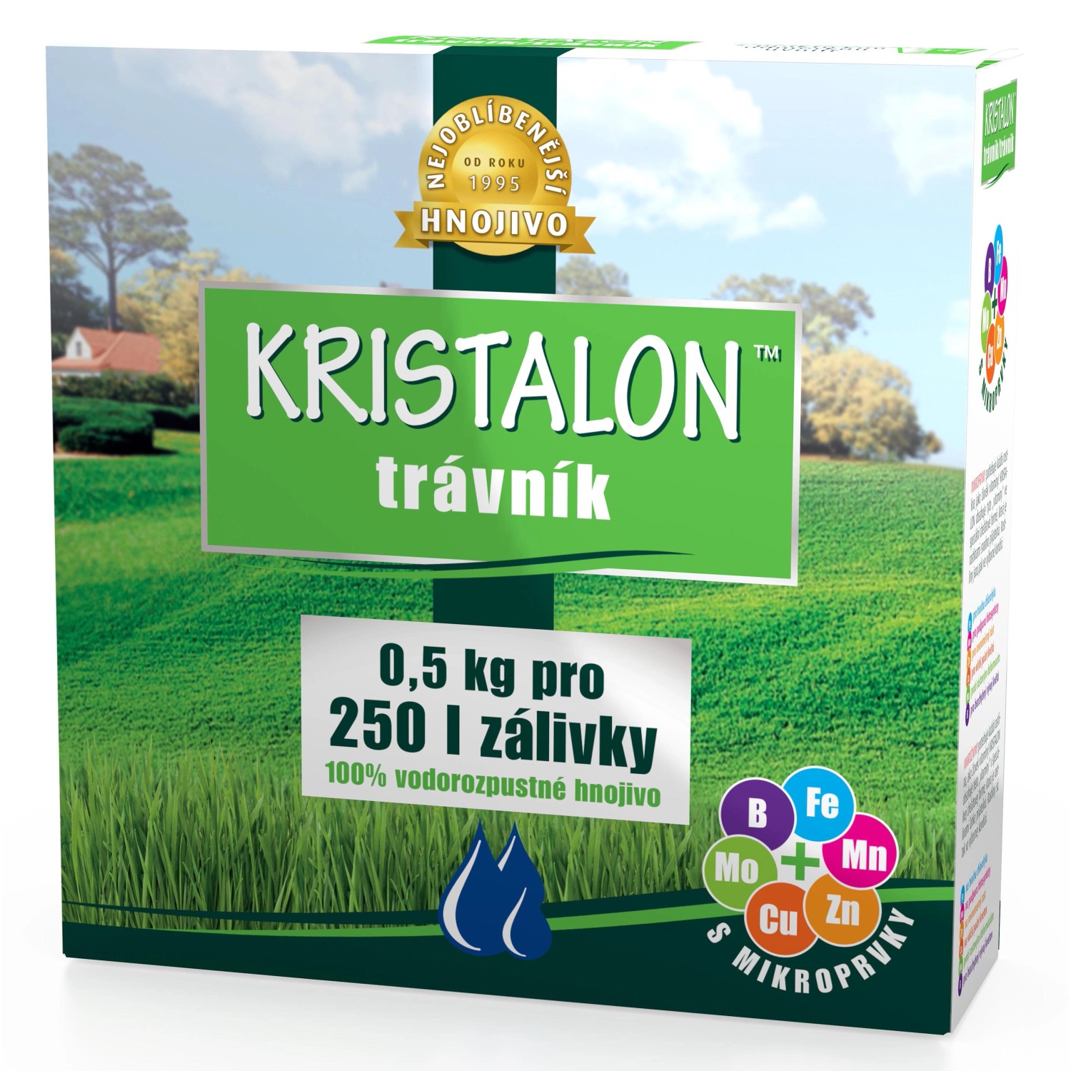 AGRO CS Vodorozpustné hnojivo Kristalon - Trávník 0,5 kg