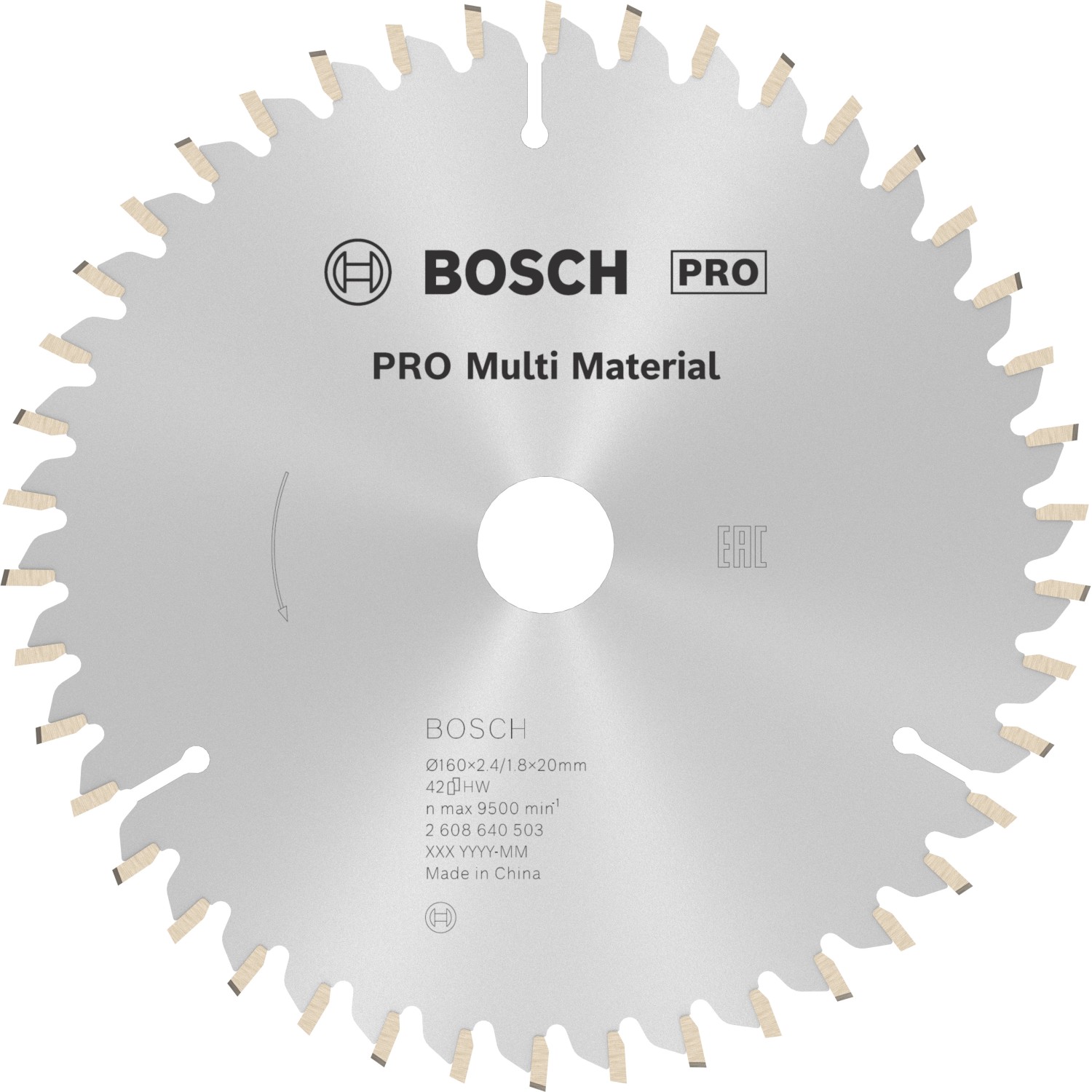 Bosch Pilový kotouč PRO Multi Material, pr. 160 x 20 mm