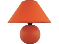 Rabalux Stolní lampa Ariel, matná oranžová, pr. 20 x 19 cm