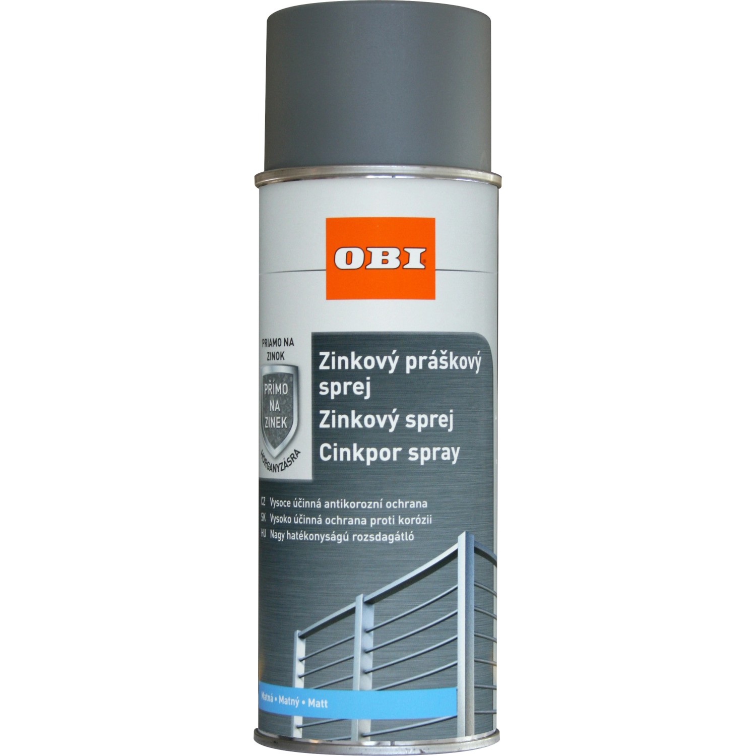 OBI Sprej zinkový šedý 400 ml