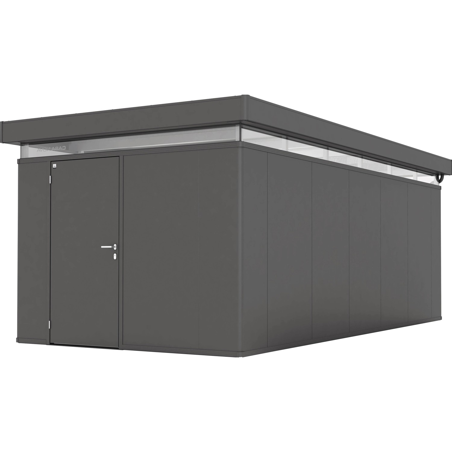 Biohort Plechový zahradní domek CasaNova 3 x 6 tmavě šedá, 630 x 330 cm, L