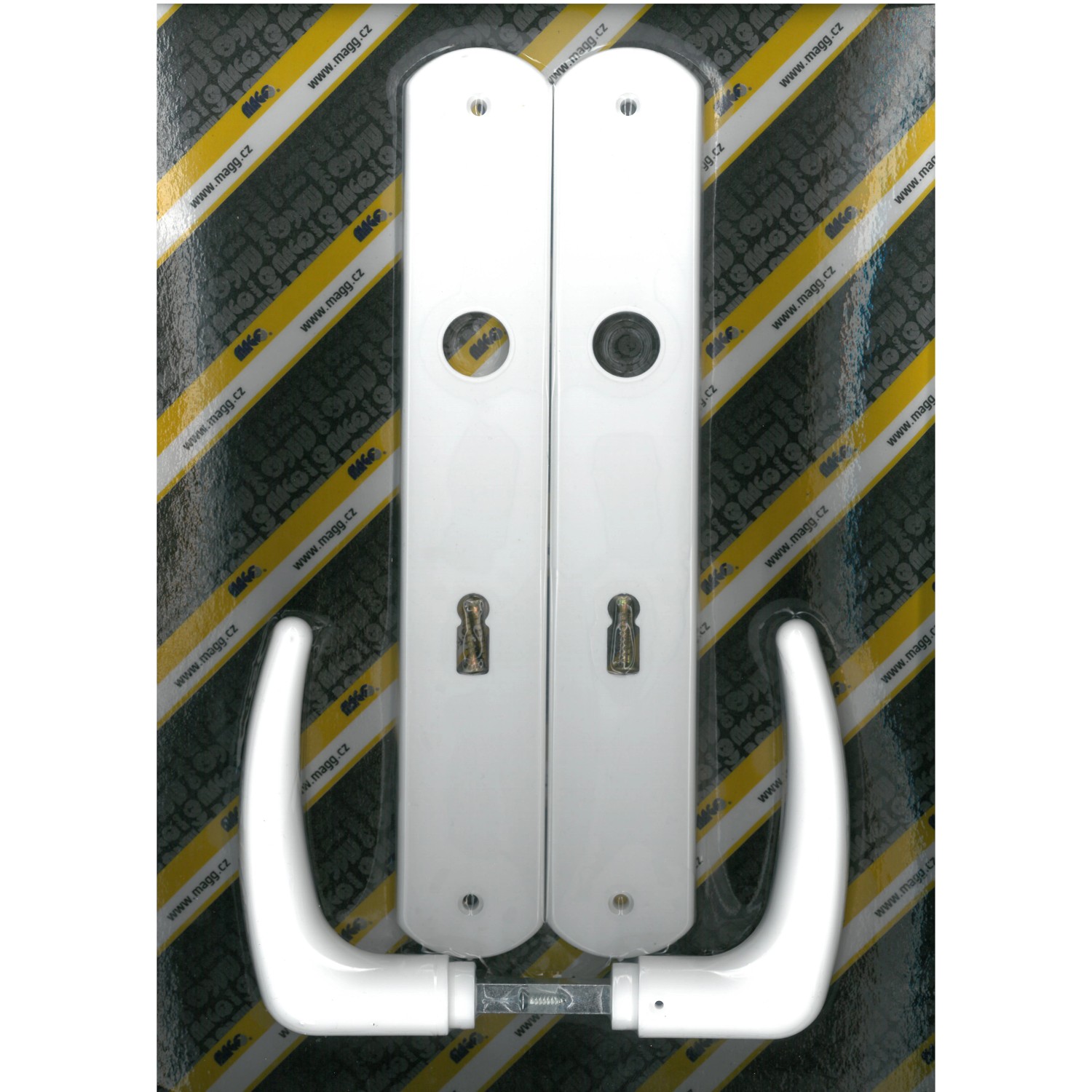 Magg Klika plastová dveřní KLASIK 72 dozická XXL bílá