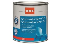 OBI Univerzální barva 2v1 lesklá černá 125 ml