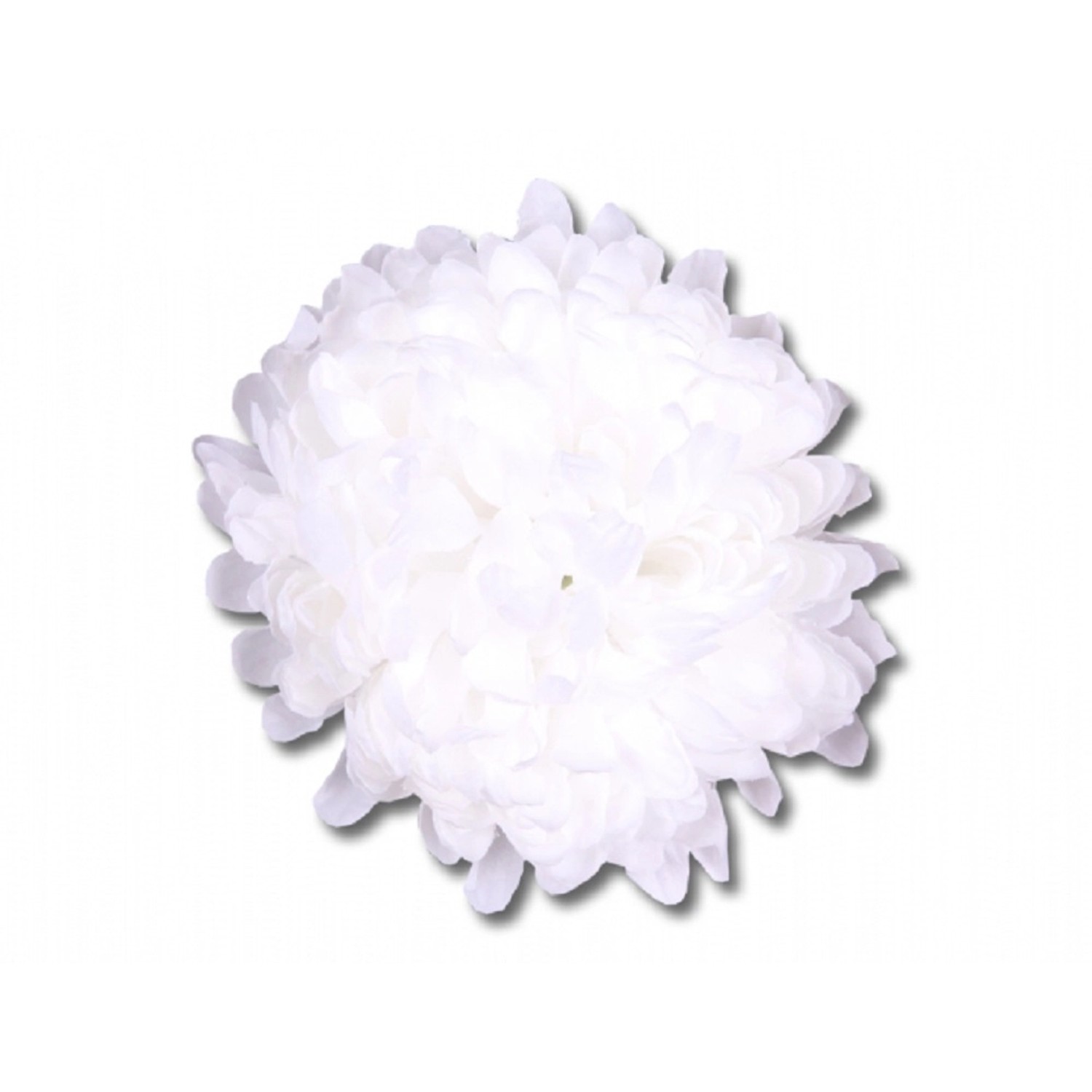 Umělá květina chryzantémy, bílá, pr. 13 cm