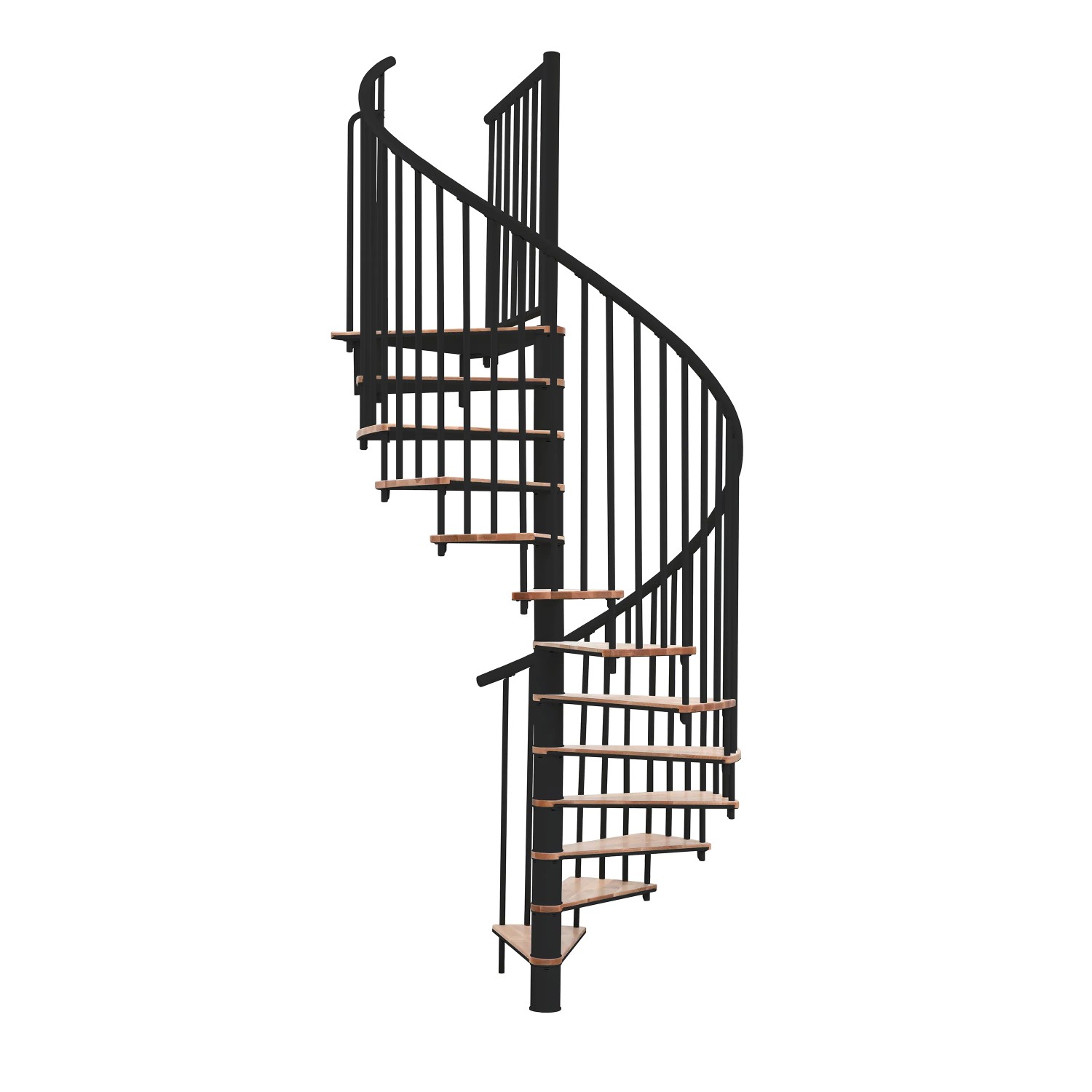 Minka STAIRS Kombinované točité schodiště Switch buk/černá pr. 120 cm