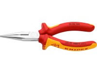 Knipex Půlkulaté kleště s břity, chromované, izol.vícesl.návleky, VDE, 160 mm