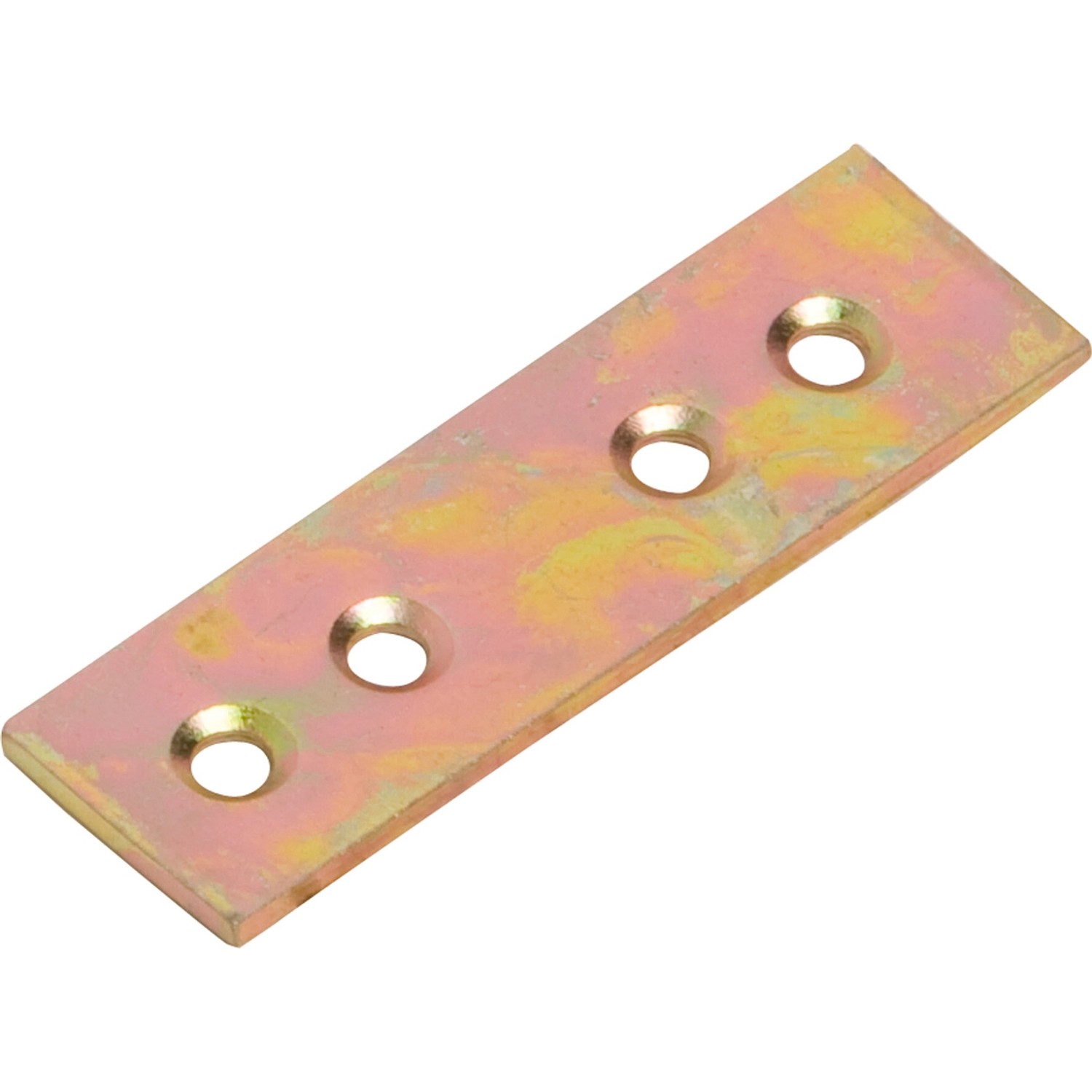 Plochý spojovací úhelník žlutě pozinkovaný 50 mm x 15 mm