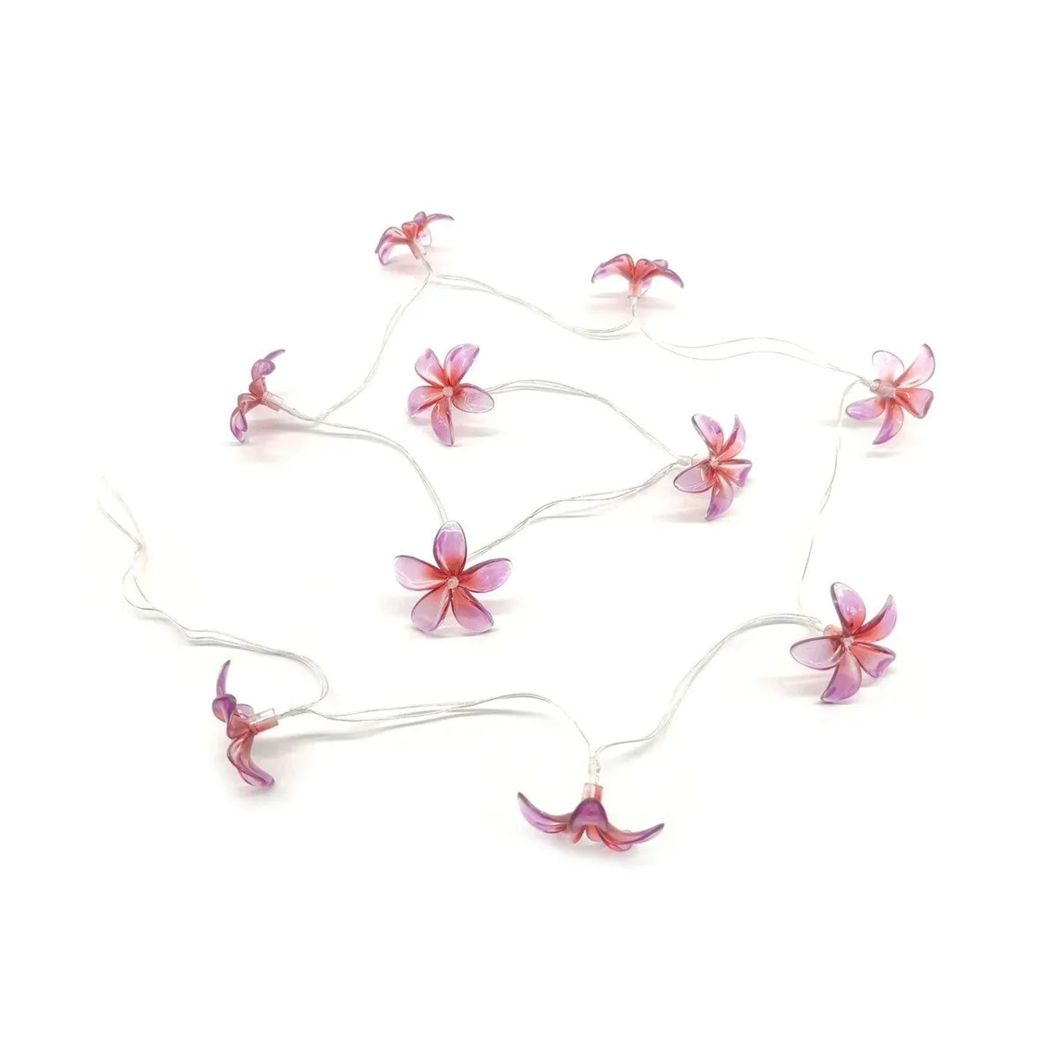 Boltze Světelný řetěz Hibiskus na baterie, 10 LED teplá bílá, 165 cm