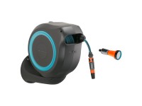 GARDENA Nástěnný box RollUp M tyrkysový se samonavíjecí hadicí 11 mm, 20 m-akce