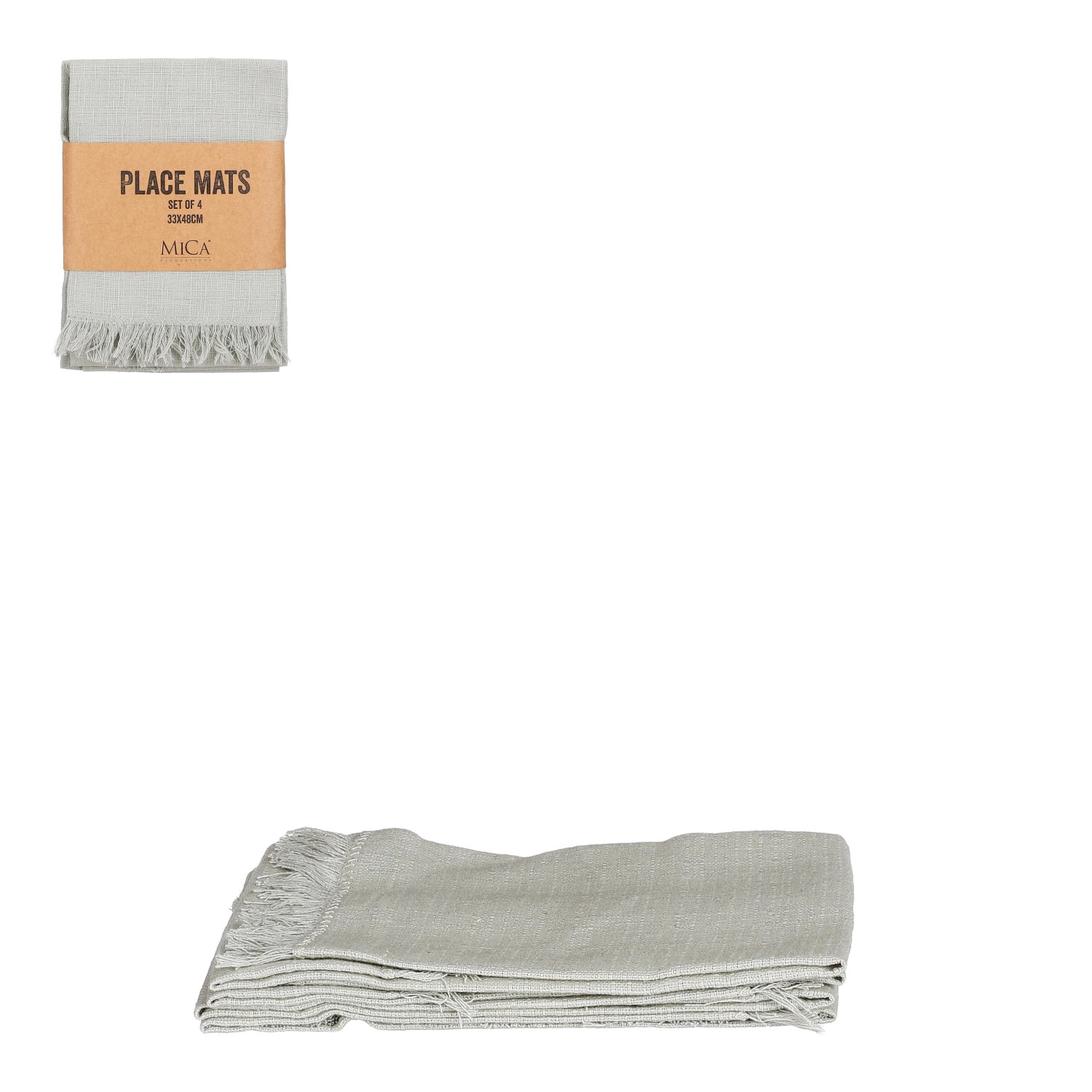 MICA Decorations Prostírání Villa světle zelené 48 x 33 cm, 4 ks