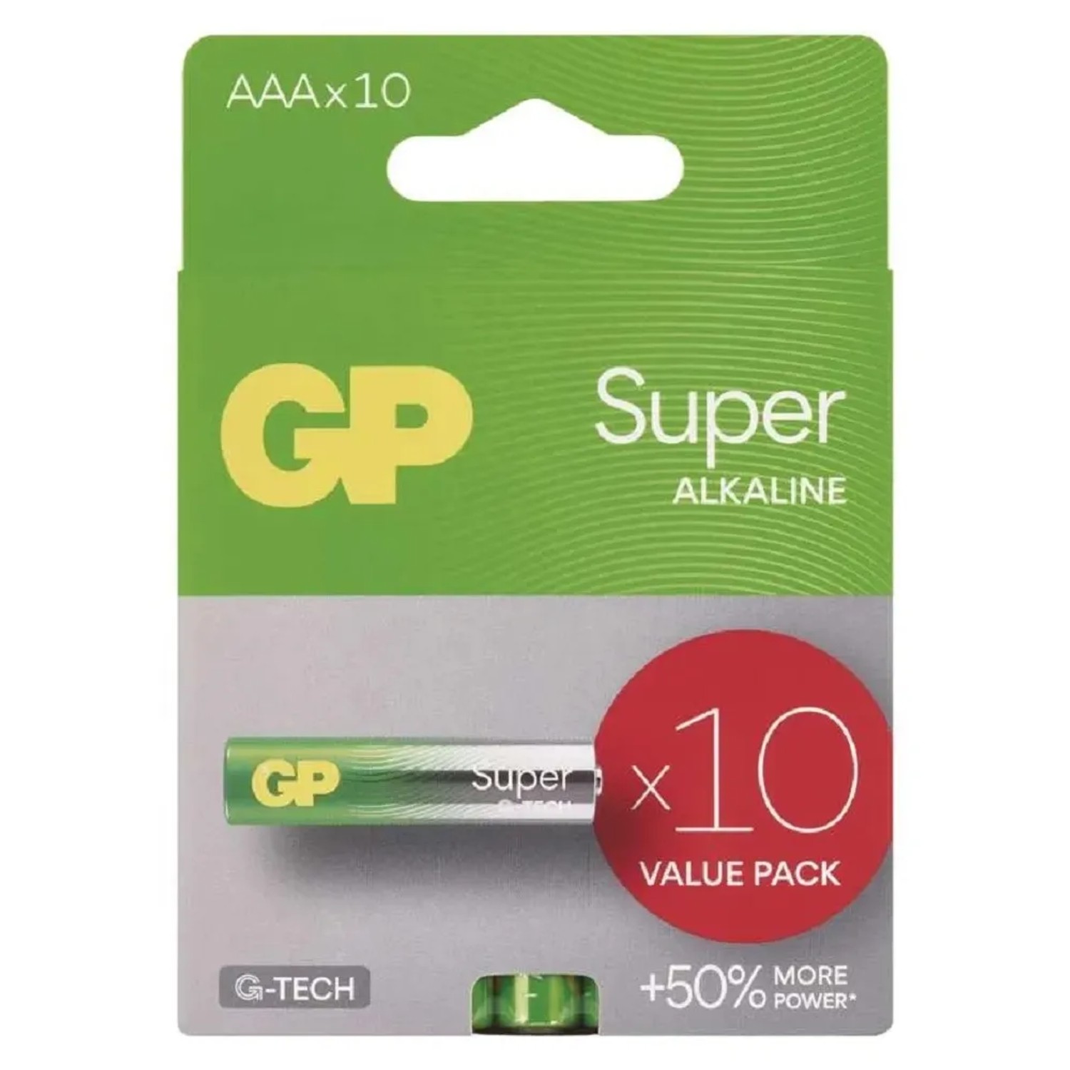 GP Alkalická baterie Super Alkaline AAA (LR03), 10 ks