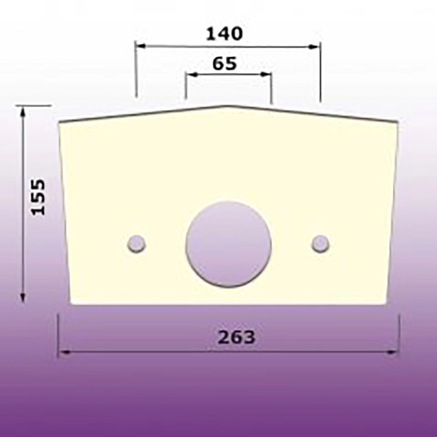 Těsnění WC kombi mezi nádrž a mísu typ A