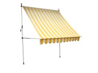 CMI Markýza s padacími rameny 250 cm x 150 cm žlutá - krémová