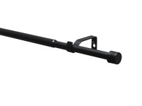 Gardinia Záclonová souprava Kos černá matná 1 tyč pr. 16/19 mm, 120-210 cm