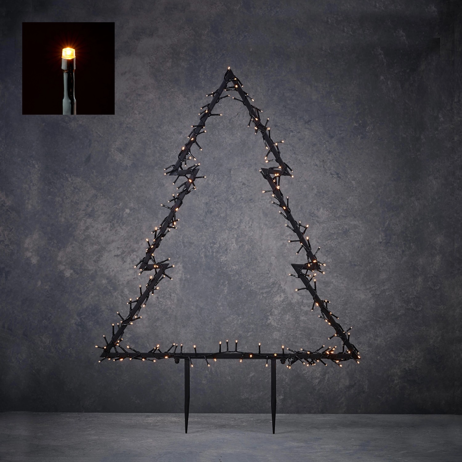 Luca Lighting Zápich stromeček, 225 LED, 72 x 100 cm