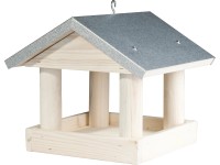 Ptačí krmítko, borovicové dřevo/zinek, bílá, 26 x 26 x 24 cm Ptačí krmítko, borovicové dřevo/zinek, bílá, 26 x 26 x 24 cm