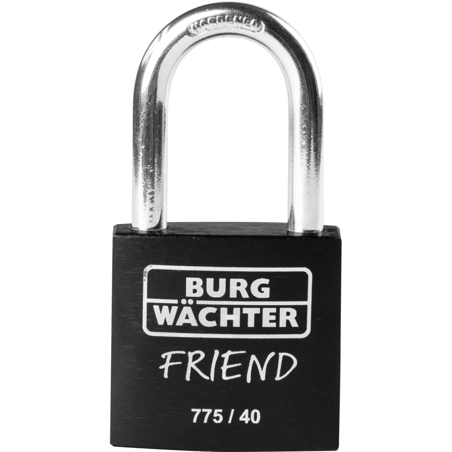 Burg Wächter Visací zámek s cylindrickou vložkou 775 40 35 BLACK SB, černý