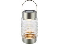 Solární svítidlo, stříbrné/průhledné