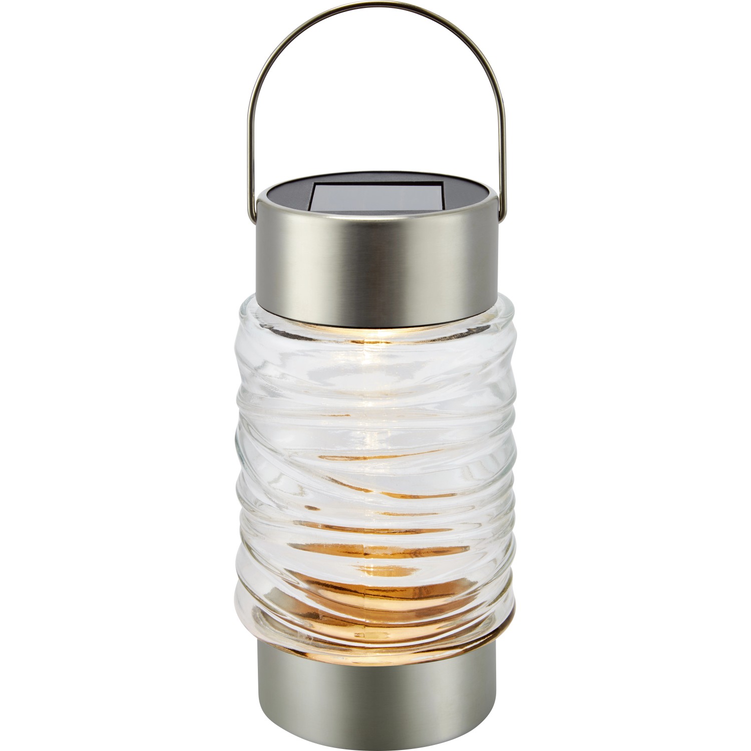 Solární svítidlo, stříbrné/průhledné