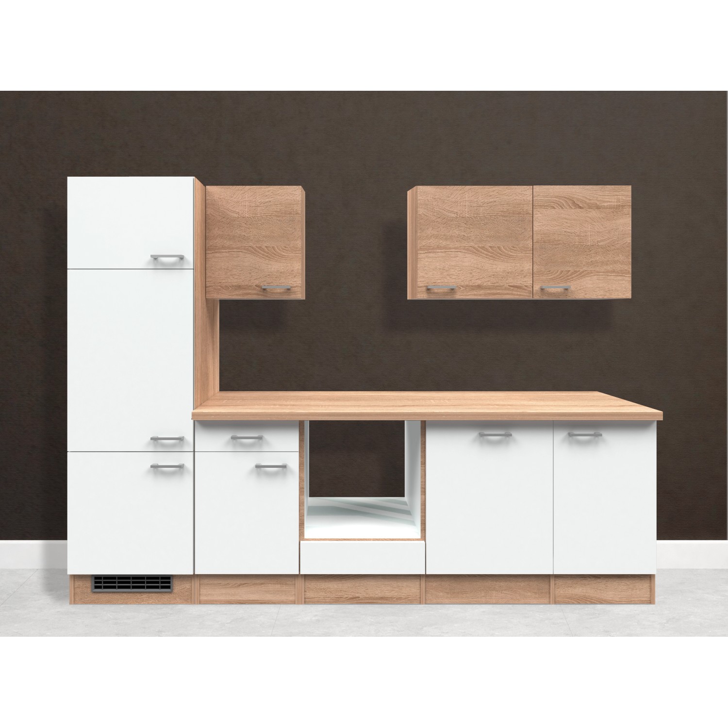 Flex-Well Kuchyně Florida 280 cm/typ 12 - bez el.spotřebičů a dřezu