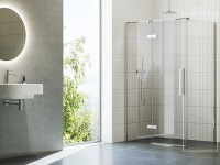 RAVAK Pevná sprchová stěna Cool! COPS, lesklý chrom + transparent, 80 x 195 cm