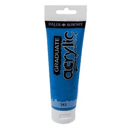 Daler Rowney Akrylová barva GRADUATE phthalo modrá, 120 ml